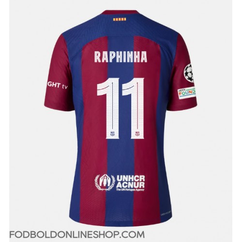 Barcelona Raphinha Belloli #11 Hjemmebanetrøje 2023-24 Kortærmet